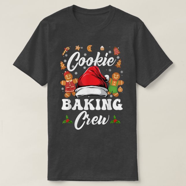 Christmas Cookie Baking Crew Pajama, Gingerbread C T-Shirt (Design vorne)