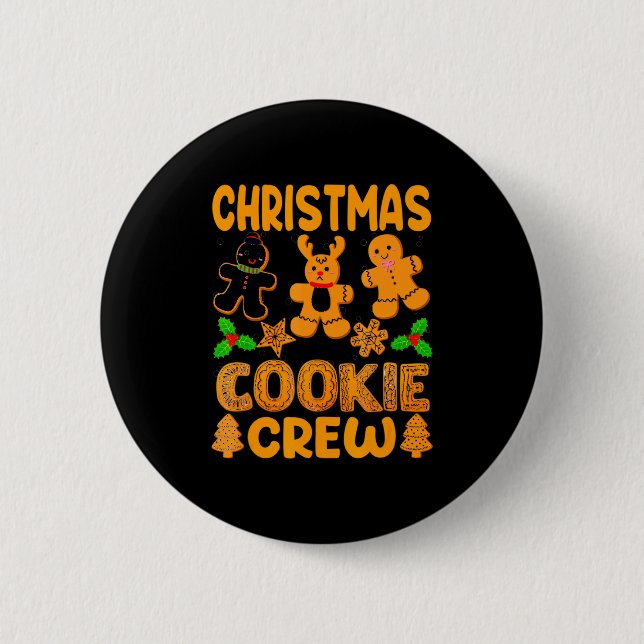 Christmas Cookie Crew Baking Team New Xmas Bakers  Button (Vorderseite)