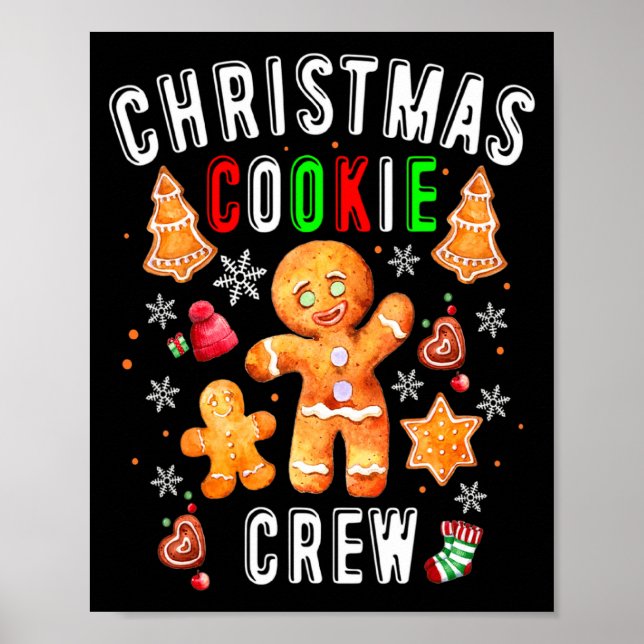 Christmas Cookie Crew Baking Team New Xmas Bakers  Poster (Vorne)