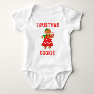 CHRISTMAS COOKIE Funny Baby Jersey Bodysuit Strampler