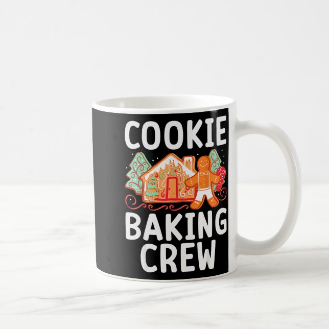 Christmas Cookie Taster Cookie Baking Crew Gingerb Kaffeetasse (Rechts)