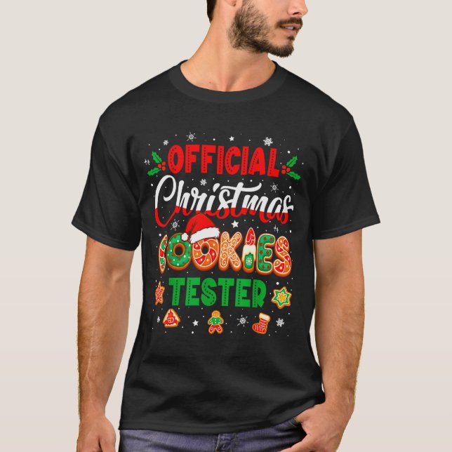 Christmas Cookie Tester Taster Baking Crew Toddler T-Shirt (Vorderseite)