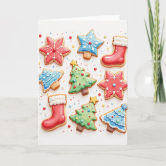 Christmas Cookies Blank Holiday Greeting Card Feiertagskarte