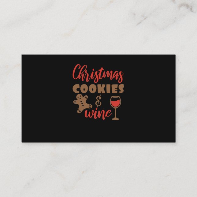 Christmas Cookies Visitenkarte (Vorderseite)