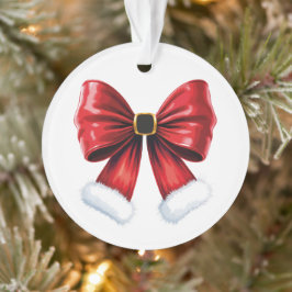 Christmas Coquette Bow Ornament