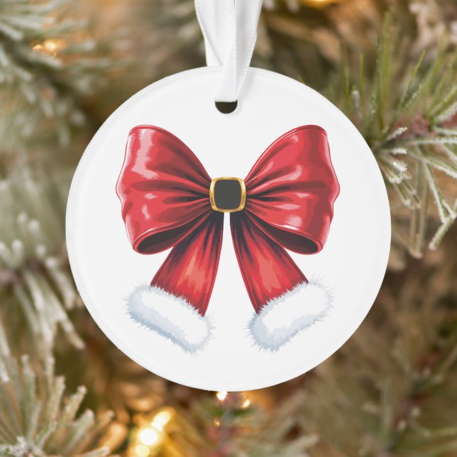 Christmas Coquette Bow Ornament (Baum)