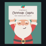 Christmas Coquito Weinetikett<br><div class="desc">Niedliches Weihnachtscoquito-Label.</div>