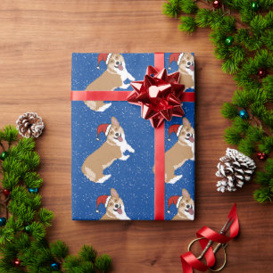 Christmas Corgi Geschenkpapier