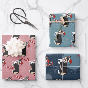 Christmas Corgi Geschenkpapier Set