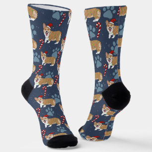 Christmas Corgi Socken
