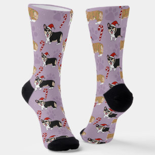 Christmas Corgi Socken
