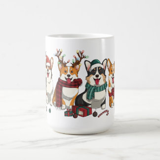 Christmas Corgi Squad Festive Holiday Puppies Kaffeetasse