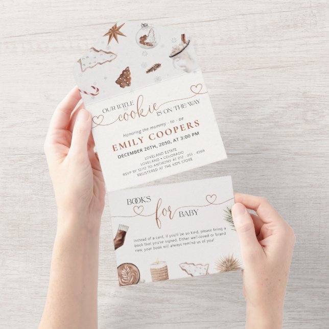 Christmas Cosy Books for baby All in one laden All In One Einladung (Abreißen)