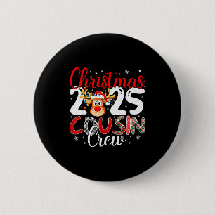 Christmas Cousin Crew 2025 passende Weihnachts-Xma Button
