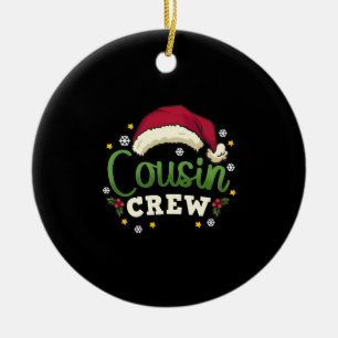 Christmas Cousin Crew Keramik Ornament