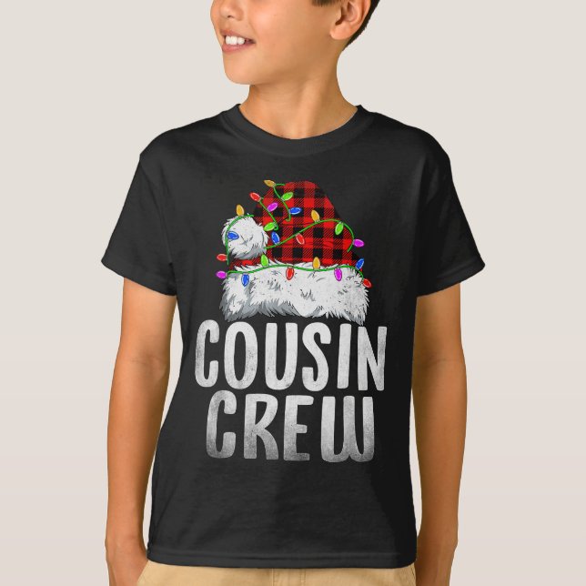 Christmas Cousin Crew Santa Xmas Family Matching P T-Shirt (Vorderseite)