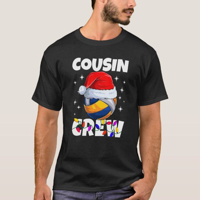 Christmas Cousin Crew Volley Ball Pajamas Family X T-Shirt (Vorderseite)