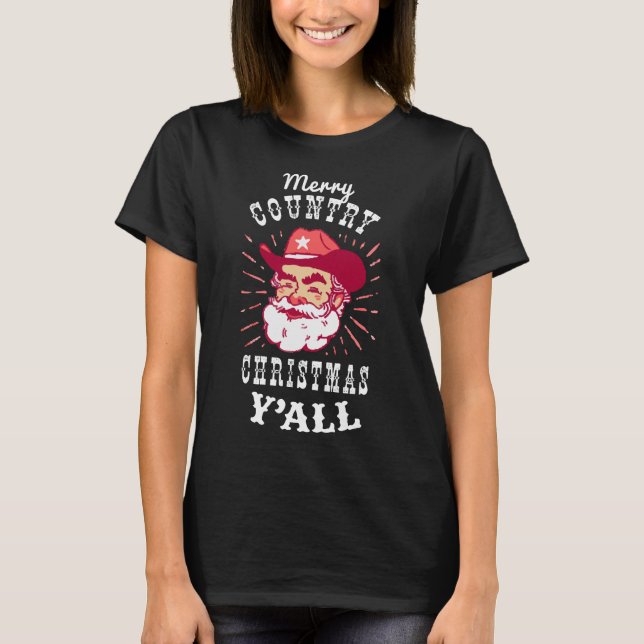 Christmas Cowboy T - Shirt (Vorderseite)