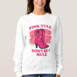 Christmas Cowgirl Boots Sweatshirt