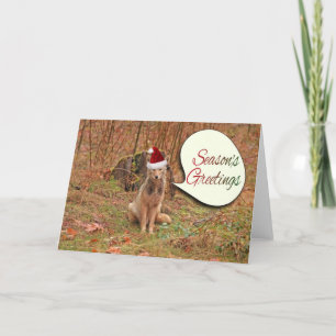 Christmas Coyote Feiertagskarte