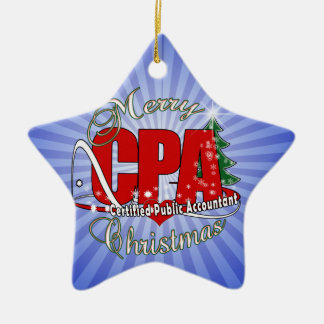 CHRISTMAS CPA zertifizierter öffentlicher Wirtscha Keramikornament