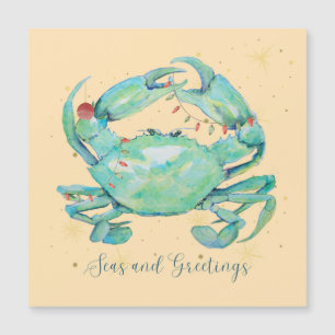 Christmas Crab Beach Magnetkarte