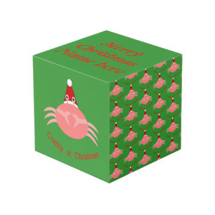Christmas Crab Custom Foto Cube Würfel