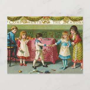 Christmas Crackers Feiertagspostkarte