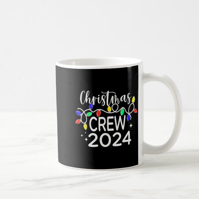 Christmas Crew 2024 Family Christmas Pajamas Xmas  Kaffeetasse (Rechts)