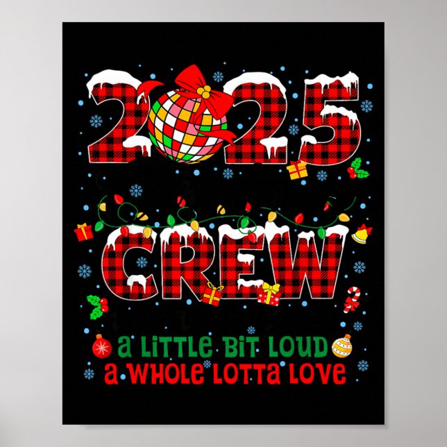 Christmas Crew 2025 Family Christmas Matching Xmas Poster (Vorne)