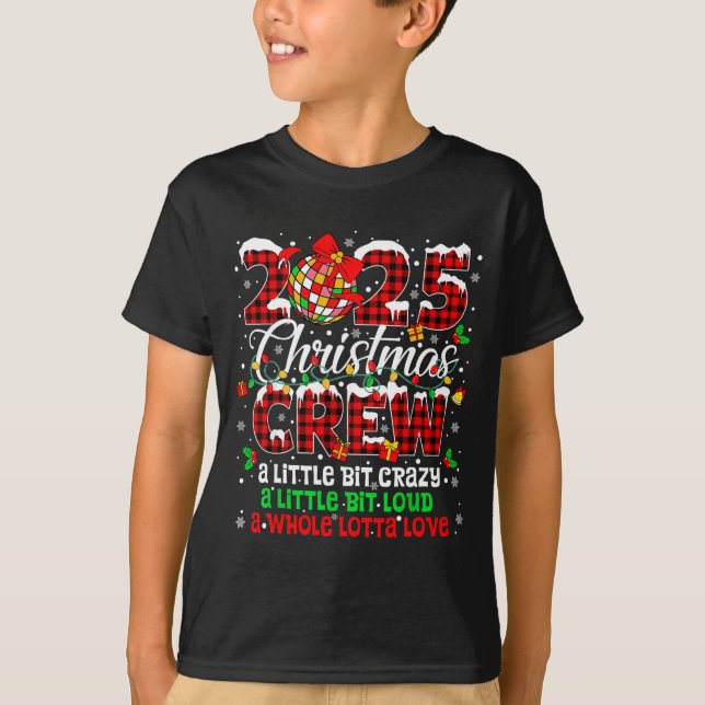 Christmas Crew 2025 Family Christmas Xmas Pajamas  T-Shirt (Vorderseite)