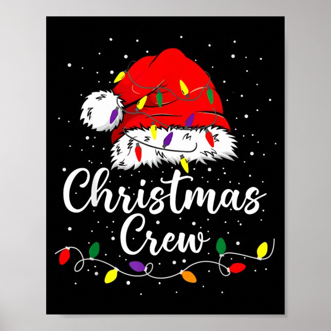 Christmas Crew Family Group Matching Christmas Paj Poster (Vorne)