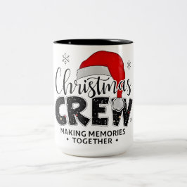 Christmas Crew Funny Family Making Memories Togeth Zweifarbige Tasse