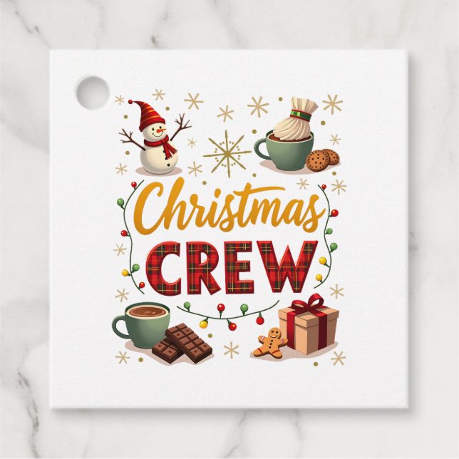Christmas Crew Geschenkanhänger (Vorderseite)