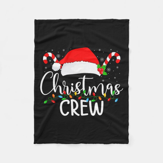 Christmas Crew Matching Family Group Holiday Xmas  Fleecedecke (Vorderseite)