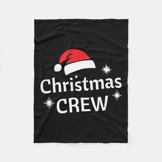 Christmas Crew Santa's Hat Merry Xmas  Fleecedecke (Vorderseite)