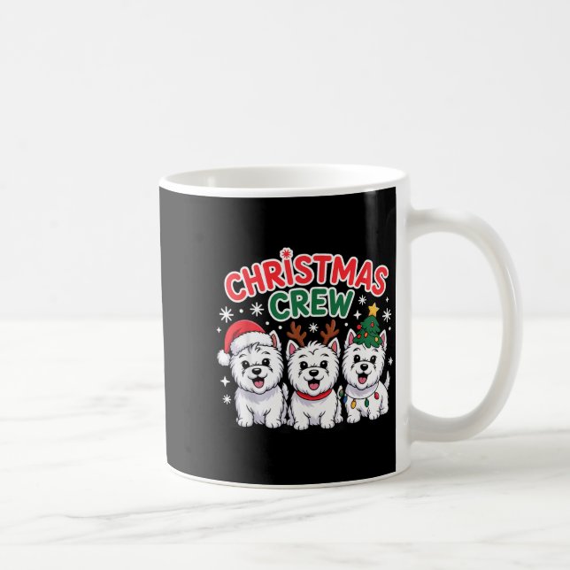 Christmas Crew Westie Christmas West Highland Whit Kaffeetasse (Rechts)