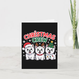 Christmas Crew Westie Weihnachten West Highland Wh Karte