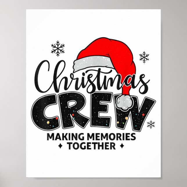 Christmas Crew Xmas Lights Family Matching Pajamas Poster (Vorne)