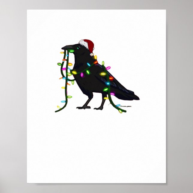 Christmas Crow Tis The Season Poster (Vorne)