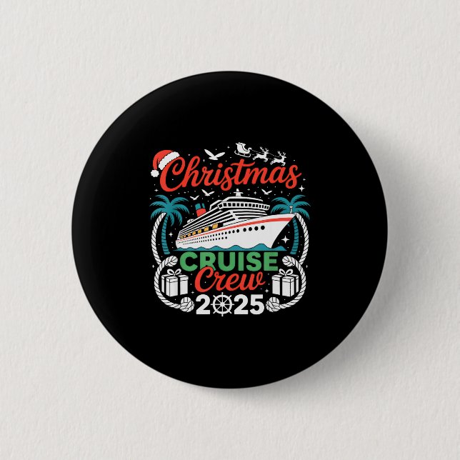 Christmas Cruise Crew 2025 Matching  Button (Vorderseite)