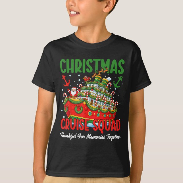Christmas Cruise Cruisemas Squad 2025 Thankful For T-Shirt (Vorderseite)