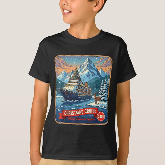 Christmas Cruise Group 2025 Making Memories Cruise T-Shirt (Vorderseite)
