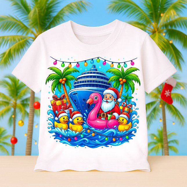 Christmas Cruise Santa, Cruising Ducks, Ship T-Shirt (Von Creator hochgeladen)