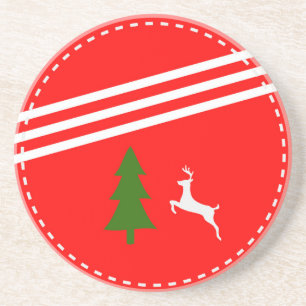 Christmas Cup Holder Red Getränkeuntersetzer