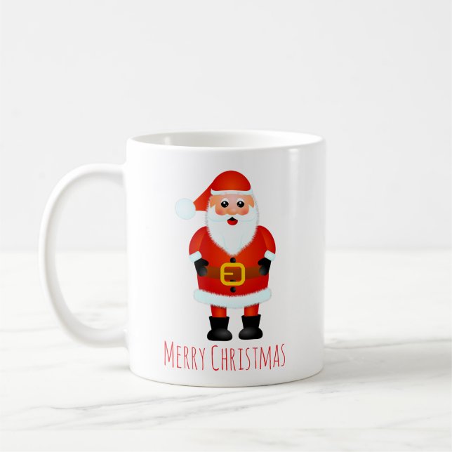 Christmas cup with Santa Claus Kaffeetasse (Links)