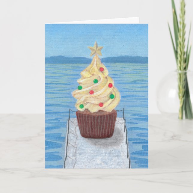 Christmas Cupcake #4 Karte (Vorderseite)