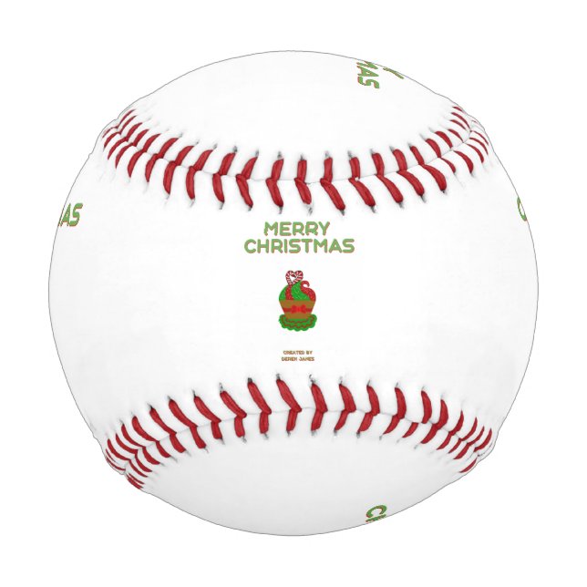 Christmas Cupcake Baseball (Vorderseite)