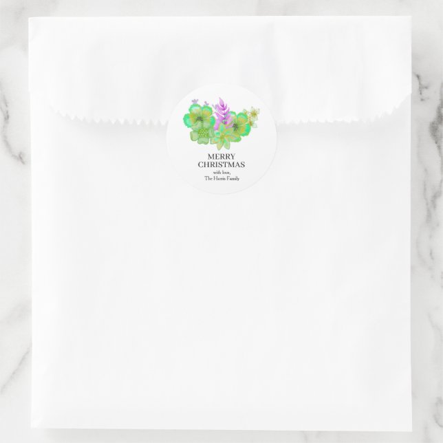 Christmas Custom Text Stickers Roll (Tasche)