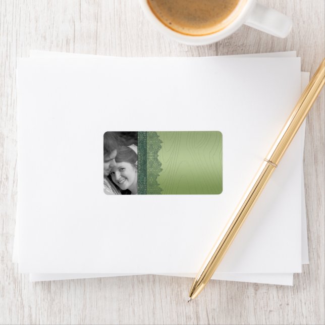 Christmas Damask Address Labels - oder vielen Dank Adressaufkleber (Insitu)